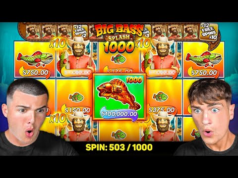 WE DID 600 SPINS ON BIG BASS SPLASH 1000…