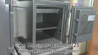 Diplomat 125 Fire Resistant Safe Internal Size