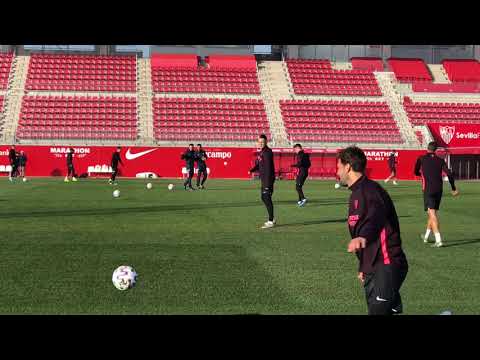 Entrenamiento de cara al Partido de Copa ante el Escobedo