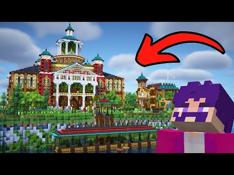 Sliding Architecture - Building the Ultimate Courthouse Island: Minecraft 1.20 Survival SMP