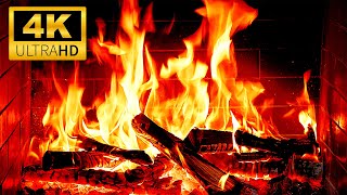🔥 New Year Night Fireplace 4K | Warm Fire Glow & Gentle Crackling Fire Sounds for Relaxing Holiday