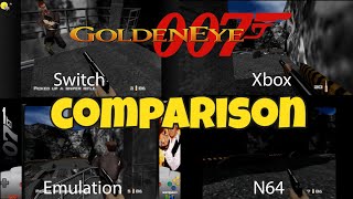 Goldeneye 007 Comparison: Switch, Xbox, N64, & Emulation - Gamester81