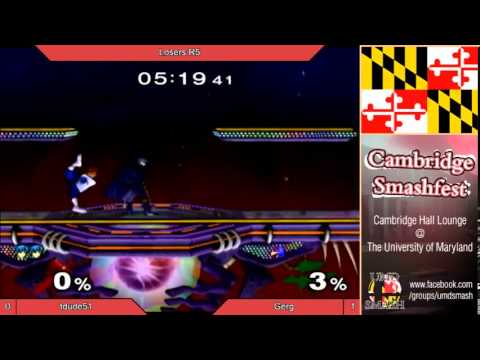 UMD Smashfest 2/14/14 - tdude51 vs Gerg Losers R5