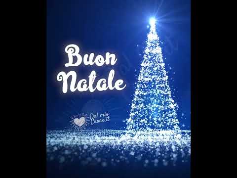 Buon Natale video con albero di luci