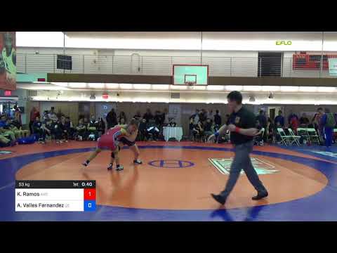 2018 Bill Farrell Memorial International/Women's Freestyle 53 RR Rnd 2 - Kailyn Ramos (AWC) Vs. Ar