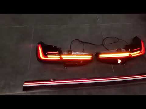 #g12.#G11#BMW 740，BMW g11G12 old modified rear taillight#Through-type LED taillights.