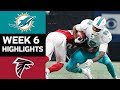 Dolphins vs. Falcons | NFL Week 6 Game Highlights