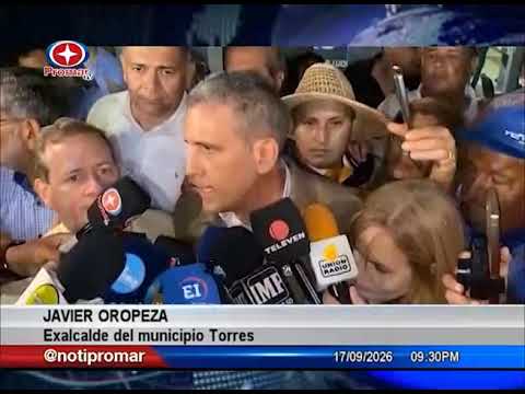 Liberado el exalcalde del municipio Torres Javier Oropeza