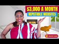 Websites That Pay $3,000 A Month For Remote Work: Make Money Online With REPUTABLE Companies