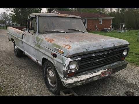 1969 Ford F250 First Start After 11 Years - Will It Run?