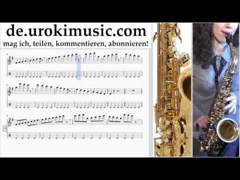 Saxophonunterricht (Alt) Mission Impossible - Theme Noten Lernen Teil#1 um-i995
