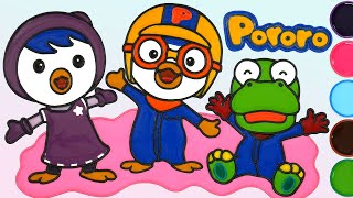 Pororo Jelly Painting & Coloring for Kids, Toddlers  | Menggambar Dan Mewarnai Pororo & Friends