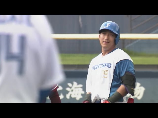 【ファーム】 ファイターズ・有薗直輝 タイムリー2ベースヒットで反撃の狼煙を上げる!!  2024年8月22日 北海道日本ハムファイターズ 対 東北楽天ゴールデンイーグルス
