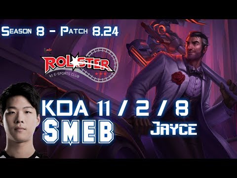 KT Smeb JAYCE vs GANGPLANK Top - Patch 8.24 KR Ranked