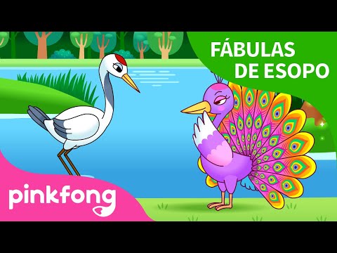 El Pavo Real y la Garza | Fábulas de Esopo | Pinkfong Cuentos Infantiles