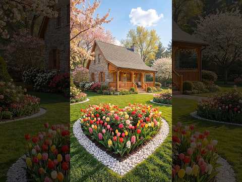 How to make a beautiful flower heart in your garden🌹