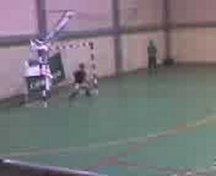 Penalty de Juanmi en la final de la maratón de fútbol sala