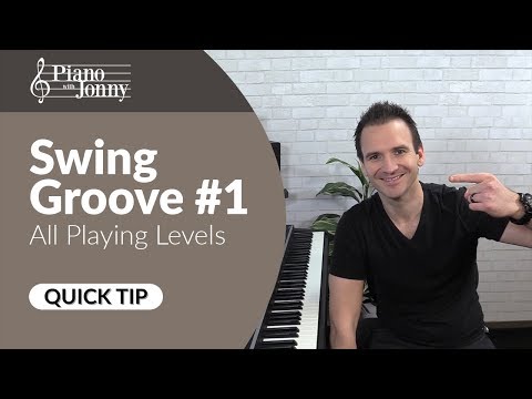 Swing like the pros!  Swing Groove #1 Piano Lesson by Jonny May (All Playing Levels)