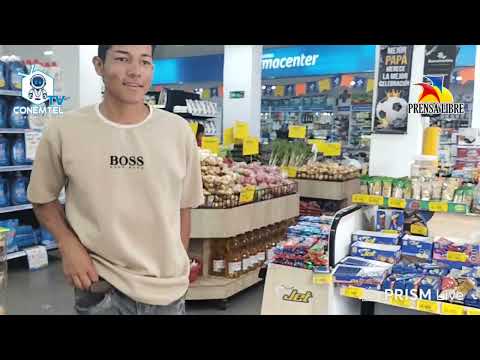 Animación comercial en Supermercados Mas, de La Unión Nariño. 