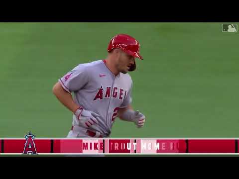 Mike Trout hits a 472 ft moonshot #shorts