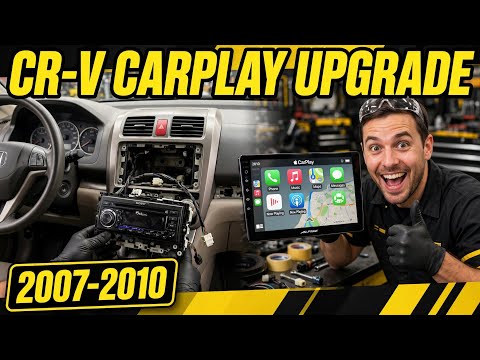 2006-2010 Honda CRV How to remove radio Install Apple carplay android auto step by step Metra kit