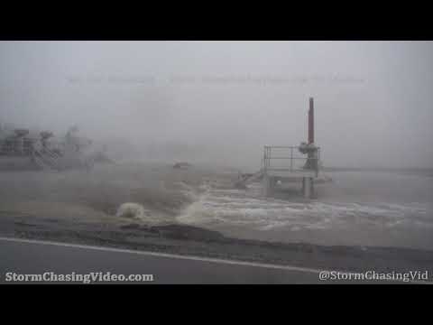Hurricane Delta, Eye Making Landfall, Creole, LA - 10/9/2020