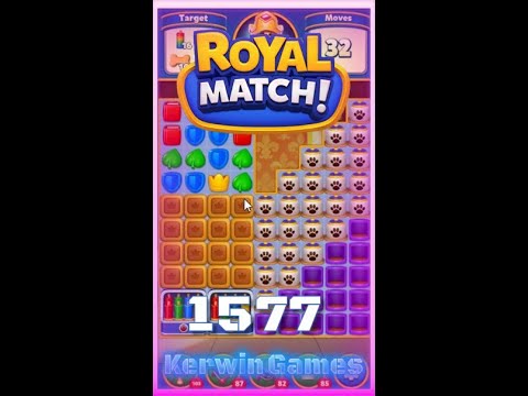 Royal Match Level 1577 - No Boosters Gameplay