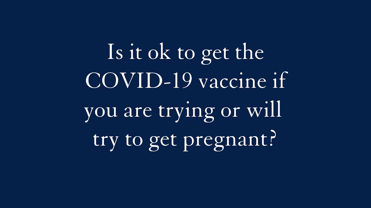 Can you get pregnant while getting the vaccine?
