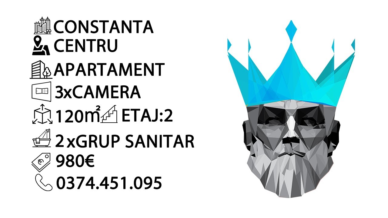Tur video Centru | 3 Camere | 2 Bai | Lux | Parcare | Centrala | Termen Lung | Renovat
