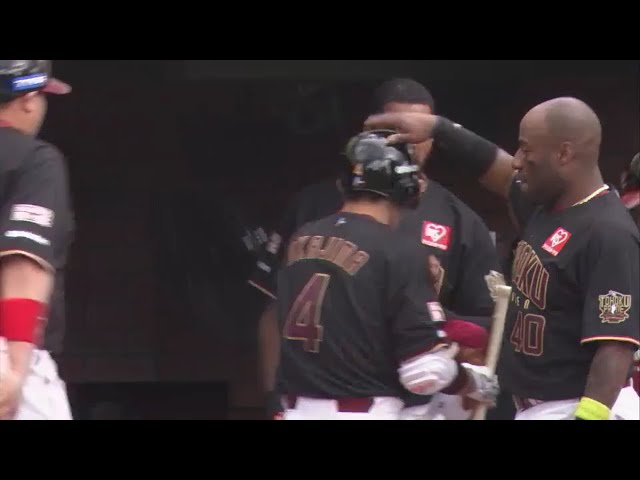 【1回裏】初回から大量得点!! イーグルス・岡島がレフトへ今季1号アーチ!! 2018/4/15 E-L