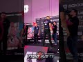 FIGHTER LOSES CONTROL! SENDS OPPONENT FLYING ON STAGE AT WEIGH IN!