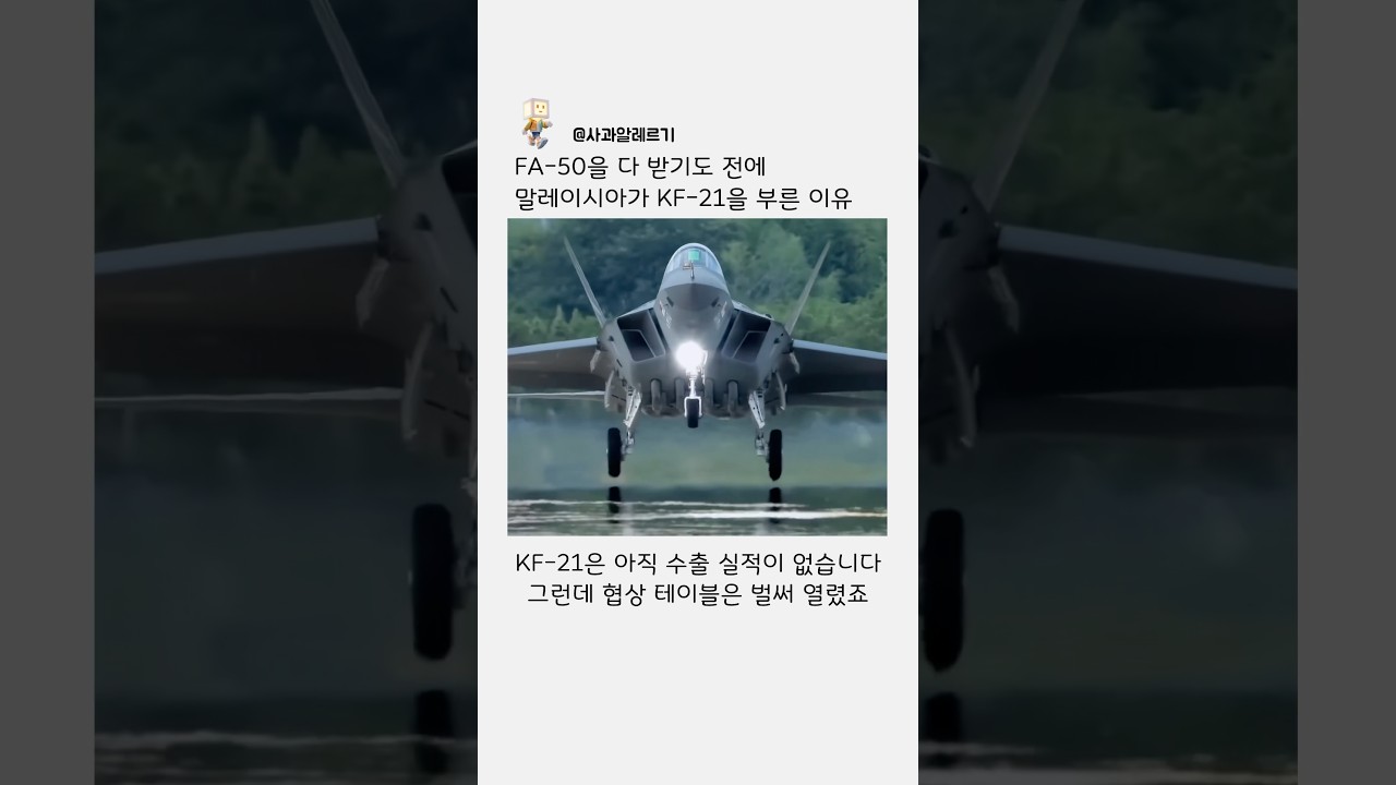 말레이시아가 KF-21을 주목한 배경