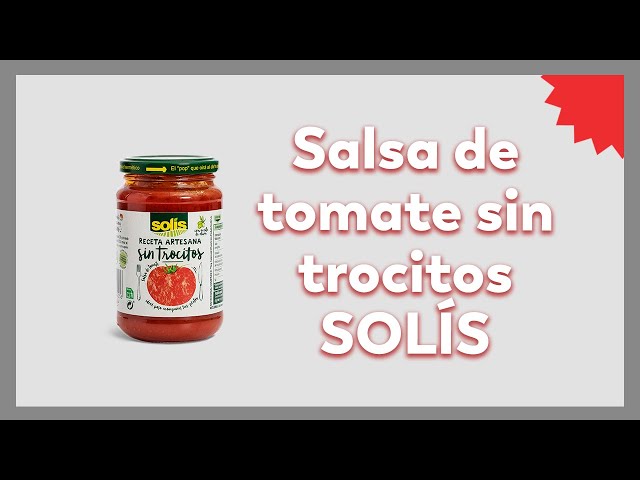 Vídeo relacionado con SOLÍS Tomate Frito Clásico Bipack Frasco Cristal - Sin Gluten - 2 x 460g