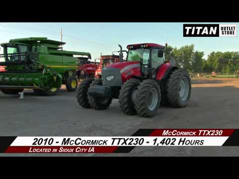 McCormick TTX230, 1391 Hrs, 4 Remotes, 3 Pt Quick,...