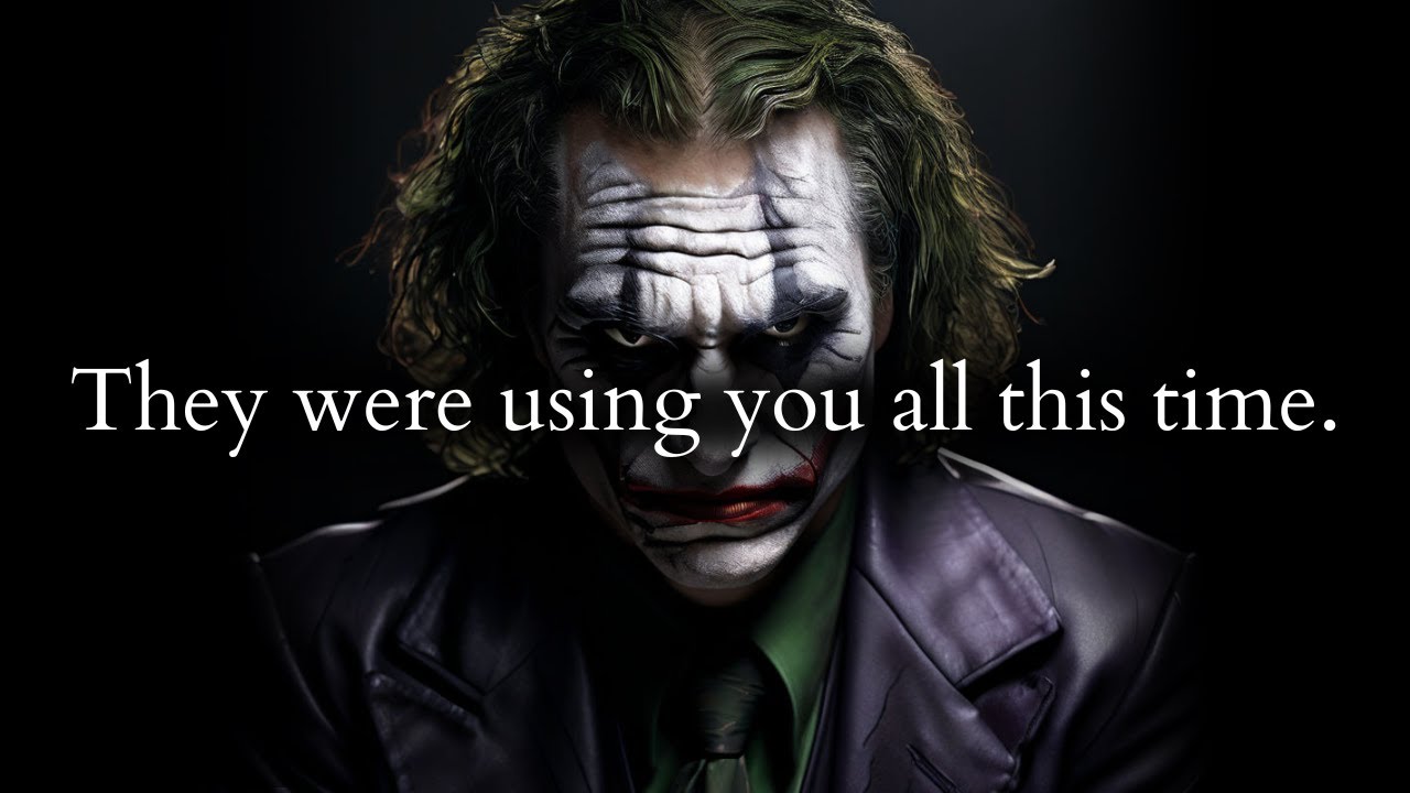 The truth is...they were using you all this time - Joker Speech