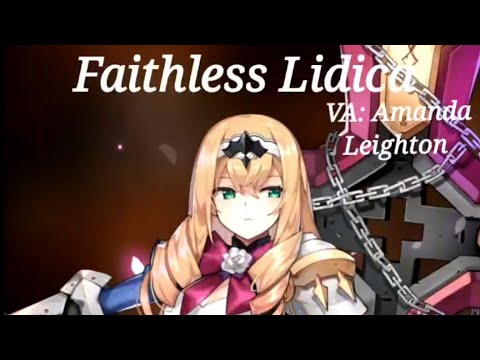 Epic Seven- Faithless Lidica voice lines (English) + captions
