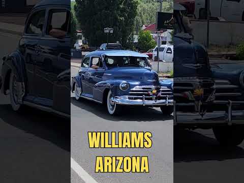Cruising Route 66 in Classic Cars in Williams Arizona