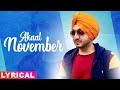 November (Lyrical) | Akaal | Parmish Verma | Bittu Cheema | Latest Punjabi Song 2019