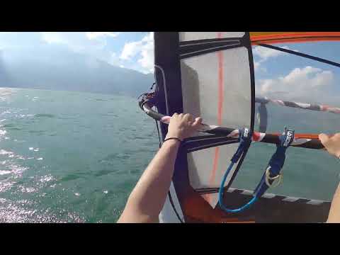 Windsurf slalom training Lake Como