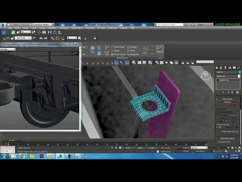 Tutorial on modeling & texturing a Train Boogie in 3dsmax ( part 5)