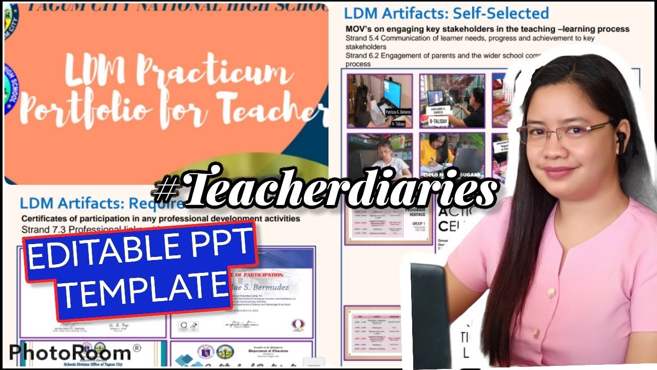 LDM2 COURSE PRACTICUM PORTFOLIO | USING EDITABLE PPT TEMPLATE WITH REFLECTIVE SUMMARY + ARTIFACTS