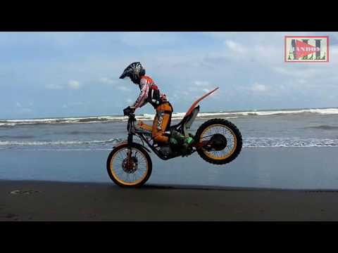 MOTOR KLX Modif |Cilacap Punya Hobi|Trail Jumping Setengah Kopling