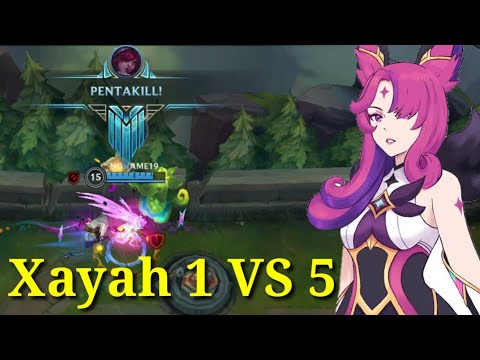Xayah The Best ADC ! Easy Win 1 VS 5 - Patch 3.3A Gameplay Xayah - League Of Legends: Wild Rift Indo