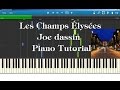 Les Champs Elysees Piano Tutorial How to play on ...