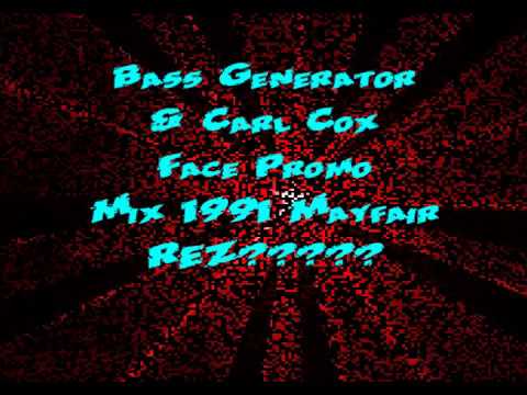 REZERECTION BASS GENERATOR CARL COX JOEY BELTRAM MAYFAIR NEWCASTLE 1991