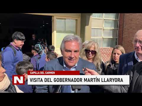 2N CENTRAL I EL GOBERNADOR DE LA PROVINCIA DE CÓROBA MARTÍN LLARYORA EN CAPILLA DEL CARMEN