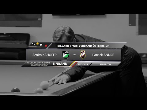 ÖSTM Einband 2023/24 - Arnim KAHOFER gg. Patrick ANDRE