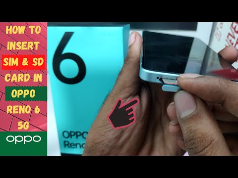 How to Insert Sim & SD card in OPPO RENO 6 5G | How to Put SIM Card in OPPO Reno 6 5G