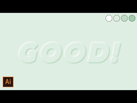 Neumorphism Text Effect In Adobe Illustrator