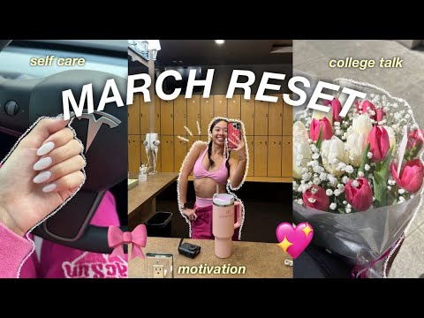 MARCH RESET: self care & new goals🧸